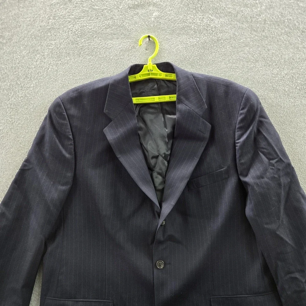 VINTAGE Chaps Ralph Lauren Men Blazer 44T Navy Wool Suit Jacket‎